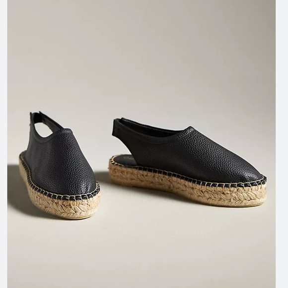 Anthropologie Shoes - Anthropologie Pilcro Leather Slingback Espadrille Flats